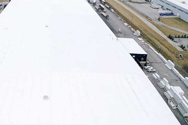 white industrial roof
